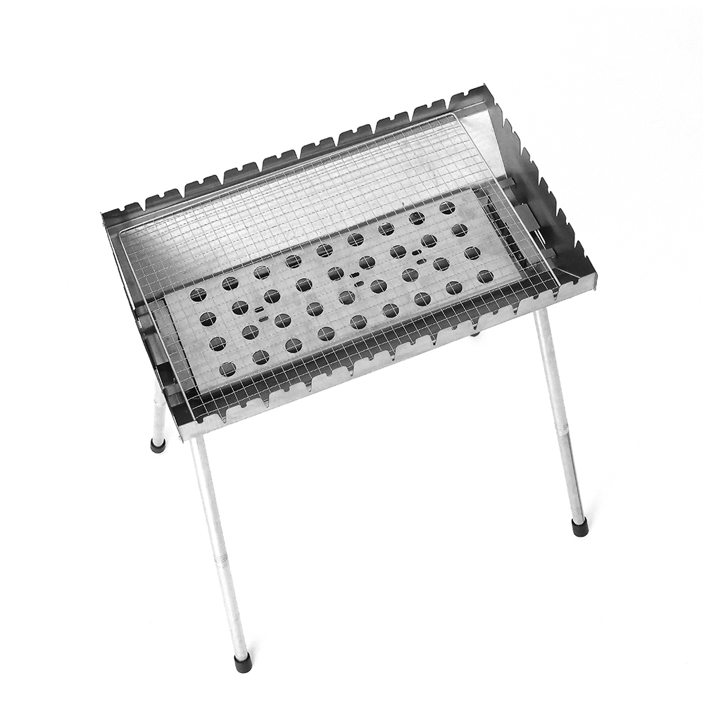 Poszerzony, regularny grill ze stali nierdzewnej